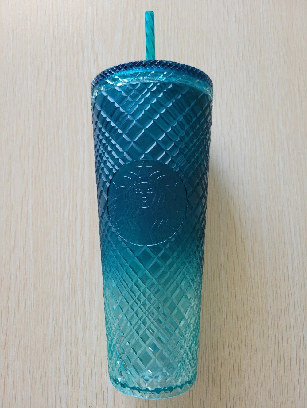 🧋Starbucks 2023 Teal Diamond Ombré Tumbler
